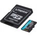 KINGSTON TECHNOLOGY Флеш карта microSD 256GB Kingston microSDXC Class 10 UHS-I U3 V30 Canvas Go Plus (SD адаптер) 170MB/s (SDCG3/256GB)