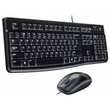 Logitech Комплект проводной клавиатура + мышь MK120, 1000 dpi, USB. (920-002561)