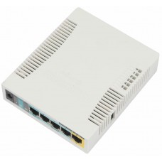 MikroTik RB951Ui-2HnD Беспроводной маршрутизатор  600Mhz CPU, 128MB RAM, 5xLAN, built-in 2.4Ghz 802b/g/n