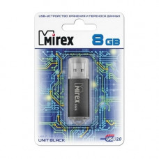 Флеш накопитель 8GB Mirex Unit, USB 2.0, Синий (13600-FMUAQU08)