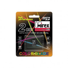 Флеш карта microSD 2GB Mirex microSDHC Class 4 (13612-MCROSD02)