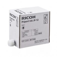 RICOH Чернила для дупликатора тип JP12 черные (5 картриджей x 600 мл) (817104.уп)