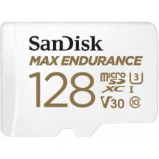 Флеш карта microSD 128GB SanDisk microSDXC Class 10 UHS-I U3 V30 Max Endurance Video Monitoring (SD адаптер) (SDSQQVR-128G-GN6IA)