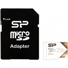 Флеш карта microSD 256GB Silicon Power Elite microSDHC Class 10 UHS-I (SD адаптер) Colorful (SP256GBSTXBU1V21SP)