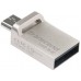 Флеш накопитель 32GB Transcend JetFlash 880, USB 3.0 OTG ,Металл (TS32GJF880S)