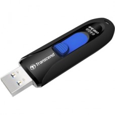 Флеш накопитель 64GB Transcend JetFlash 790, USB 3.0, Черный/Синий (TS64GJF790K)