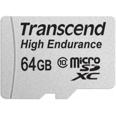 Флеш карта microSD 64GB Transcend microSDXC Class 10  (SD адаптер) ,MLC (TS64GUSDXC10V)
